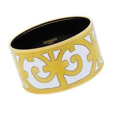 cuff hermes bracelet gold|hermes extra wide enamel bracelet.